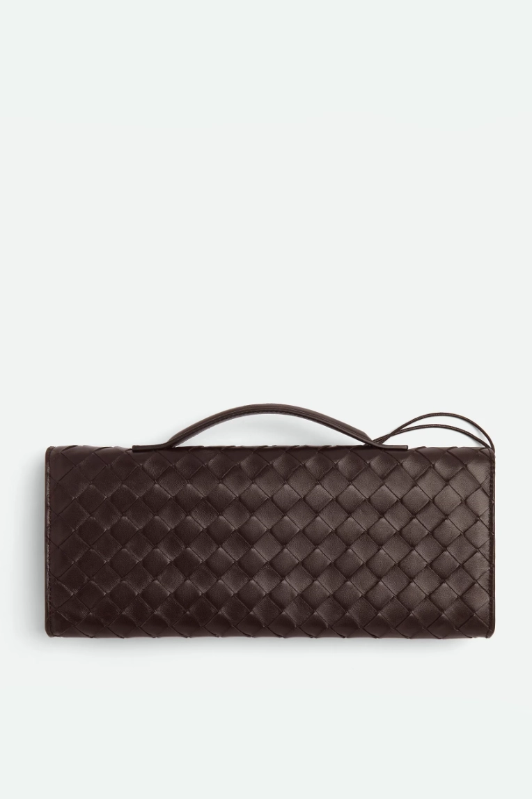 Elegant Woven Faux Leather Clutch