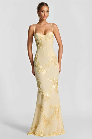 Nefertiti Maxi Dress – Lemon