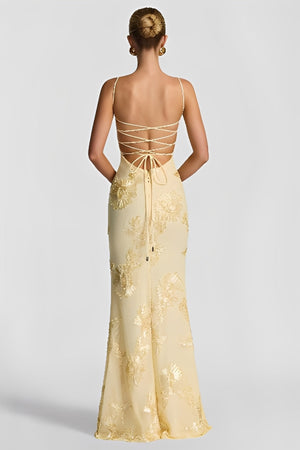 Nefertiti Maxi Dress – Lemon
