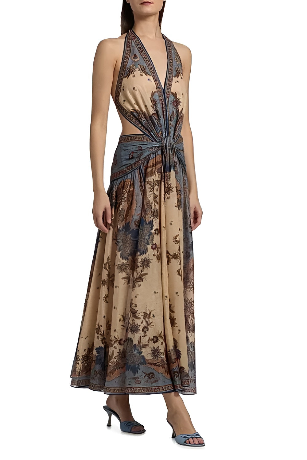 Ascension Cotton Halter Maxi Dress