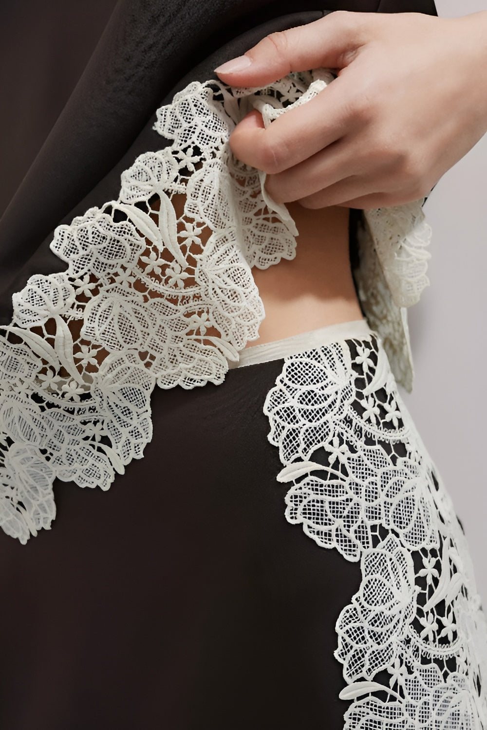 Floral Lace Cami Top + Skirt Co-ord