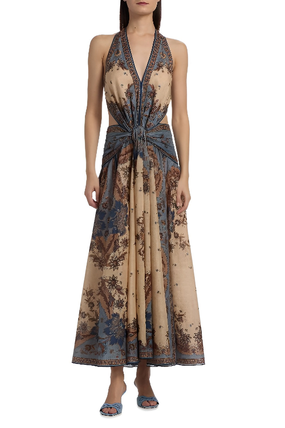 Ascension Cotton Halter Maxi Dress