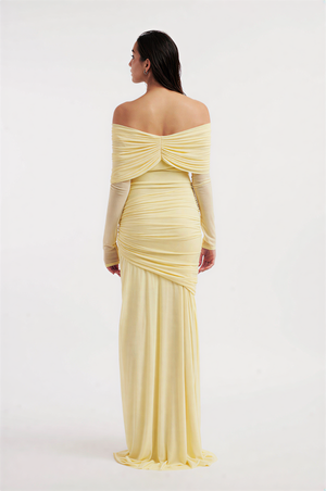 Solid Jersey Knotted Maxi Dress