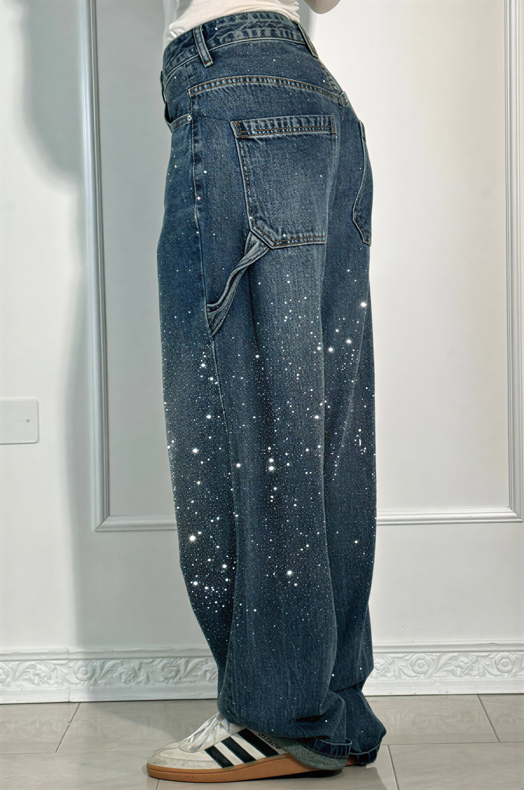 Balloon Carpenter Shine Denim Jeans