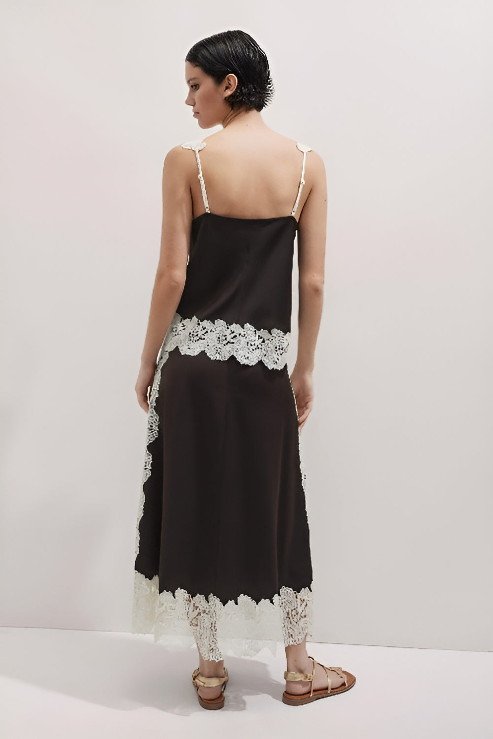 Floral Lace Cami Top + Skirt Co-ord