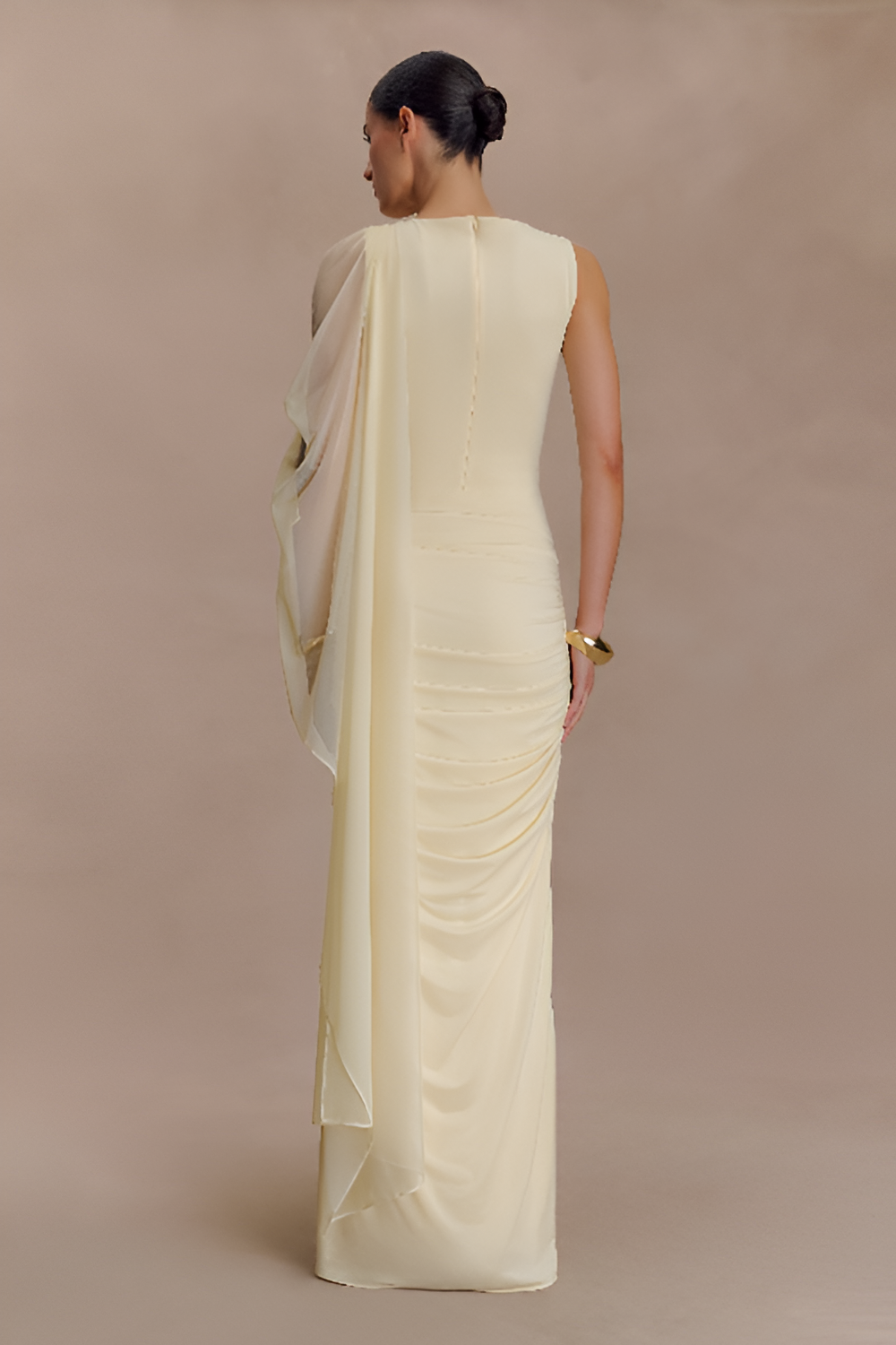 Slinky Maxi Dress - Lemon