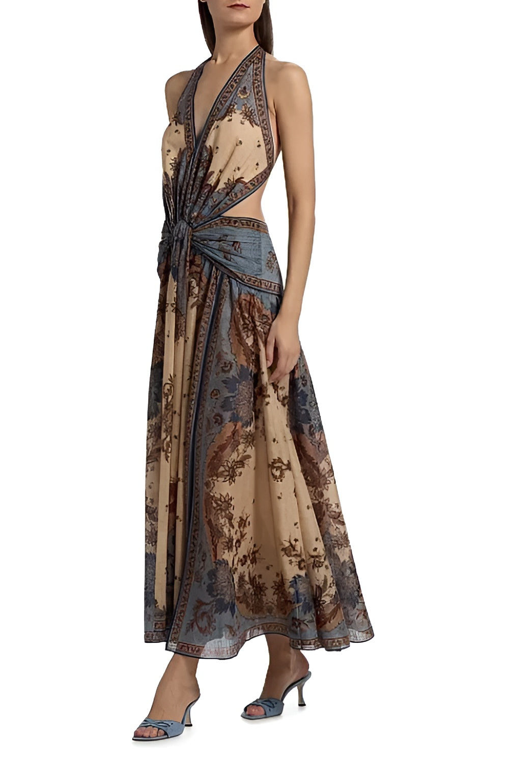 Ascension Cotton Halter Maxi Dress
